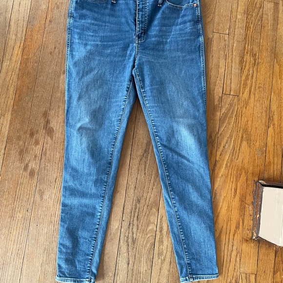 Madewell High Rise Skinny Blue Denim Jeans - Picture 4 of 6